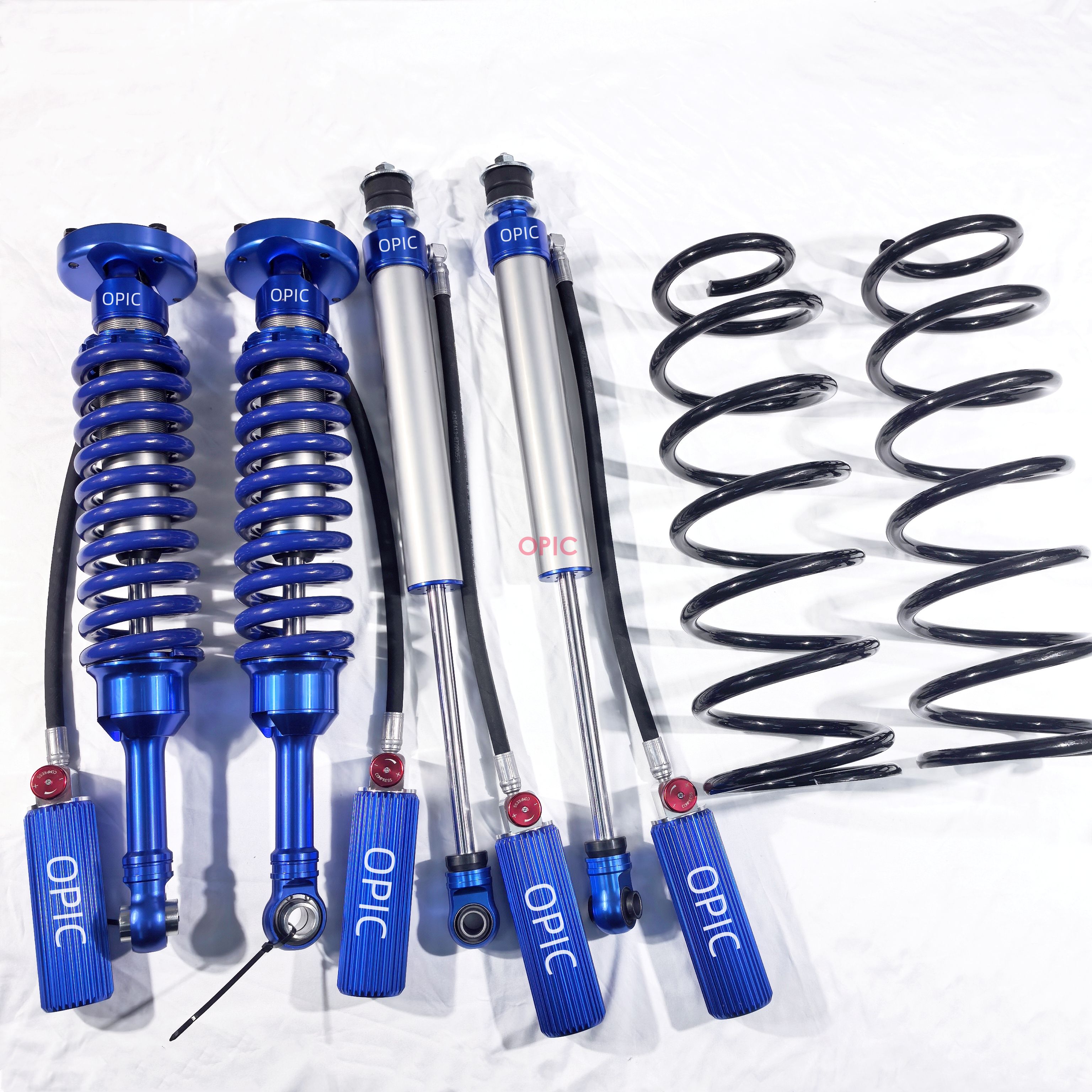 4x4 off road nitrogen adjustable shock absorber for toyota lc300 lifting 3.5inch (图3)